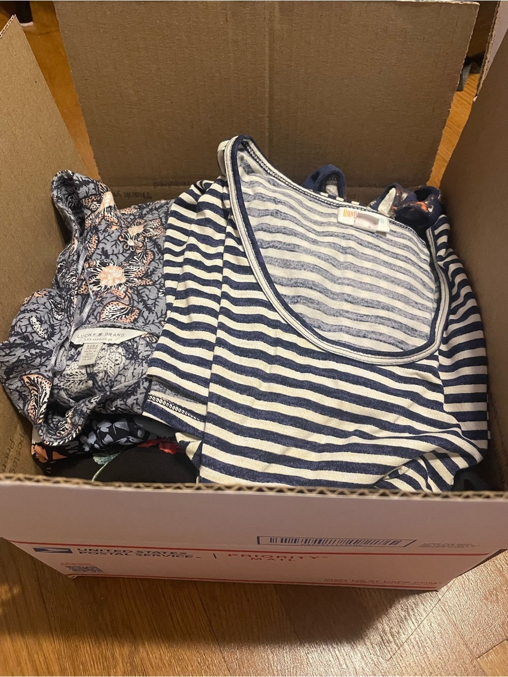 Box of Preowed clothes